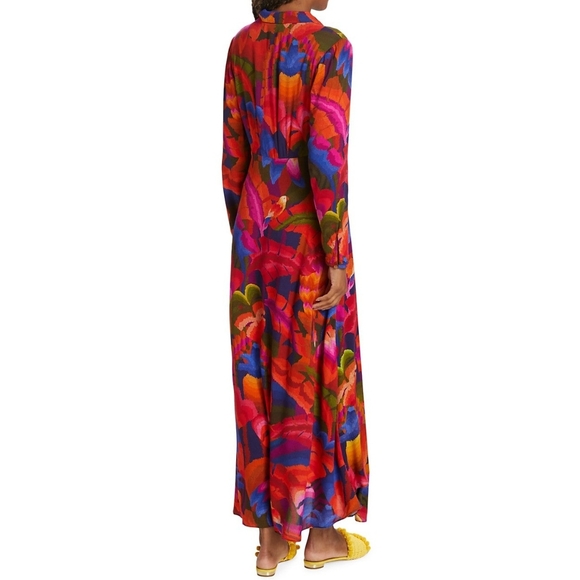Farm Rio Rainbow Forest Maxi Dress | Size Small - Picture 3 of 6